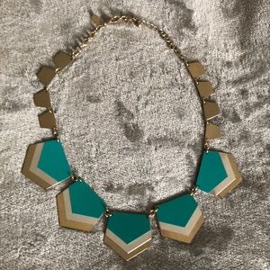 Statement teal necklace